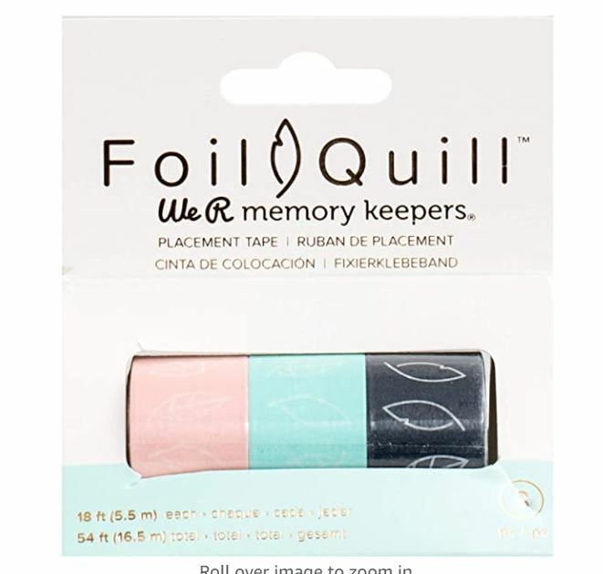 Foil Quill We R Memory Keepers Placement Tape 3 18 ft. Rolls