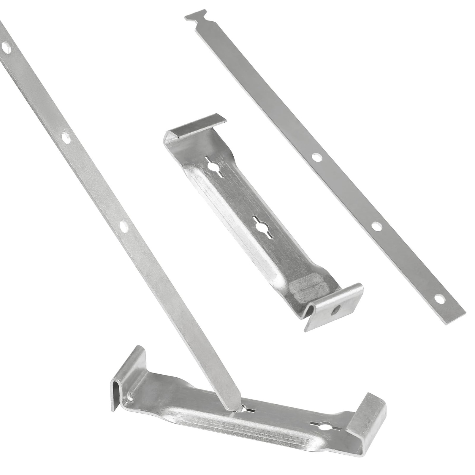 10 Sets 5" Aluminum Roof Gutter Hanger with Straps,Aluminum and Steel Roof Gu...