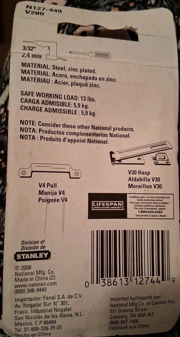 6 2pks Stanley 3" Light Strap Hinges Zinc Plated