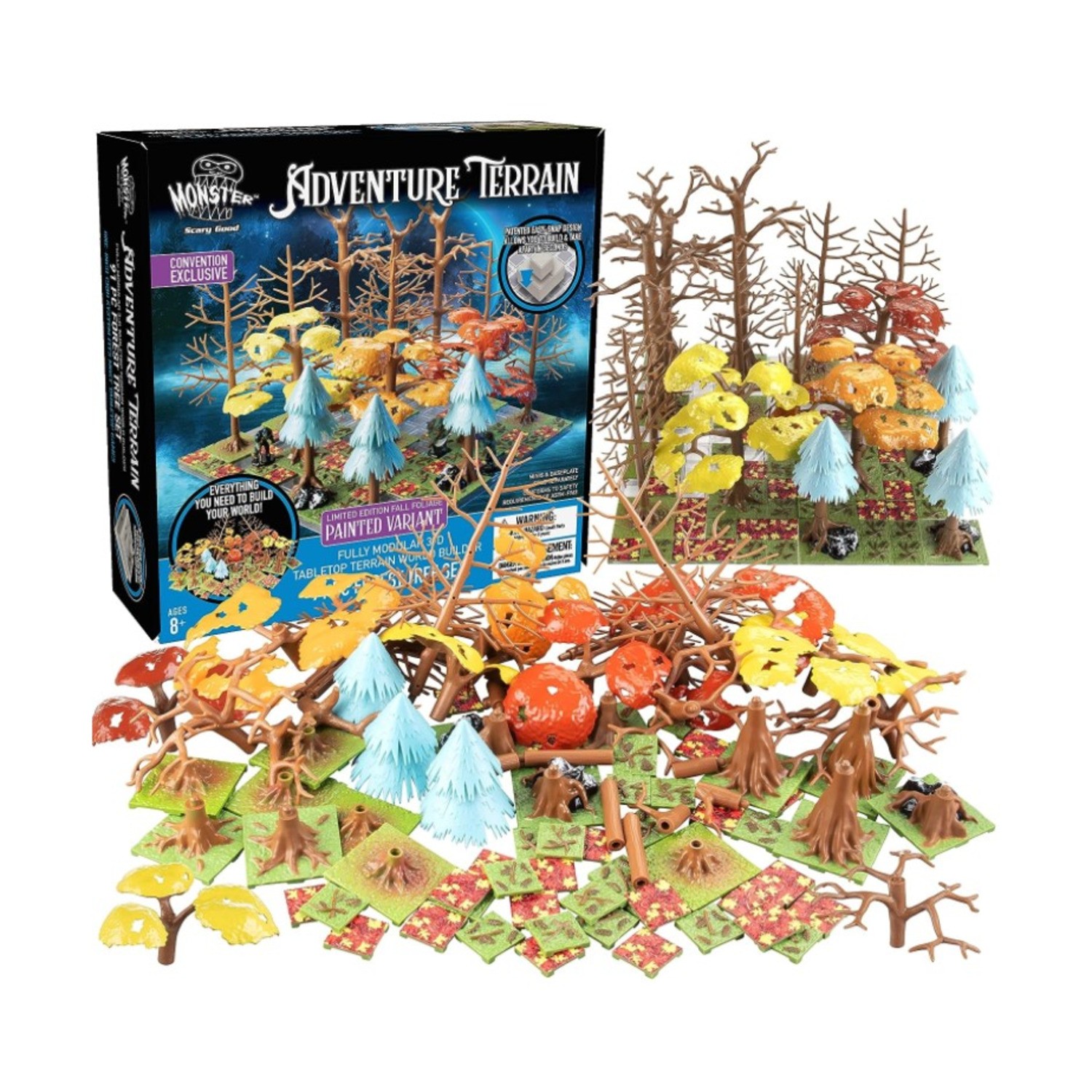 Monster Protector Terrain 91 Piece Forest Tree Set - Fall Foliage (Painte New