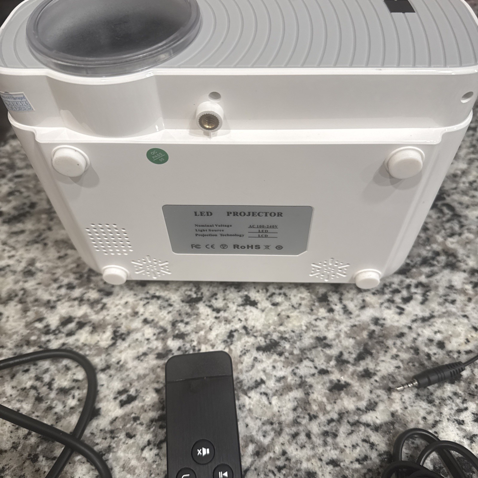 ABOX GC357 Wireless LCD Projector 1080p White WiFi Multiple Inputs