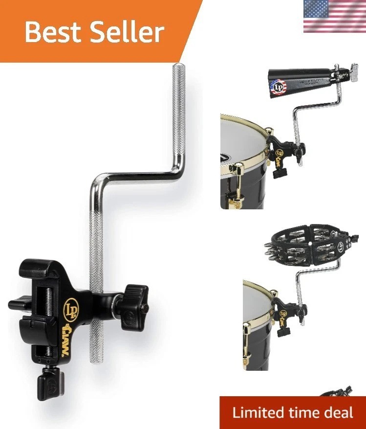 Innovative Chrome Claw with Mount Assembly & Ratchet for Percussionists