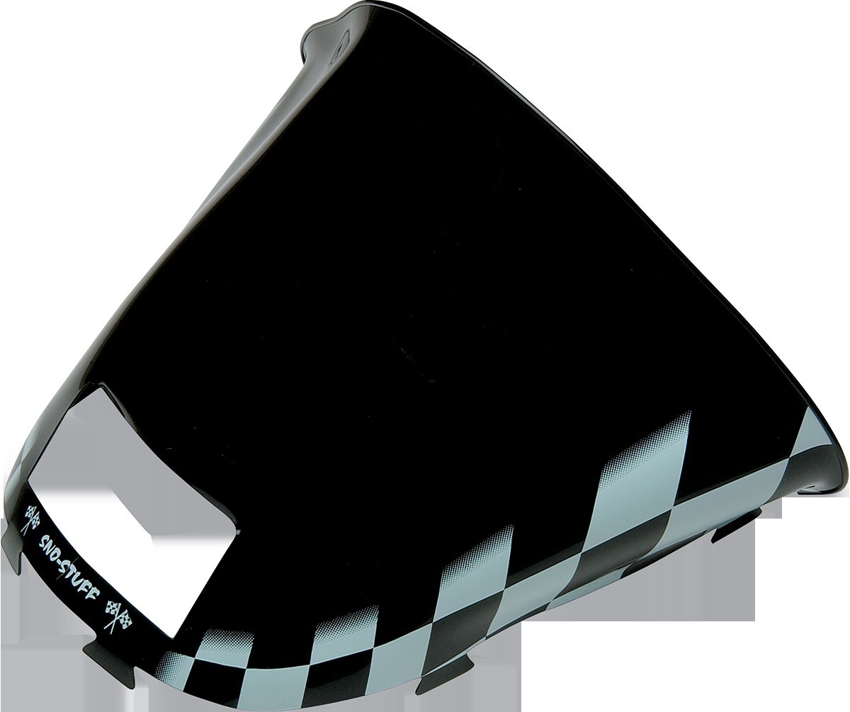 SNO STUFF 479-472-55 Windshield Ski-Doo Black/White Checkered