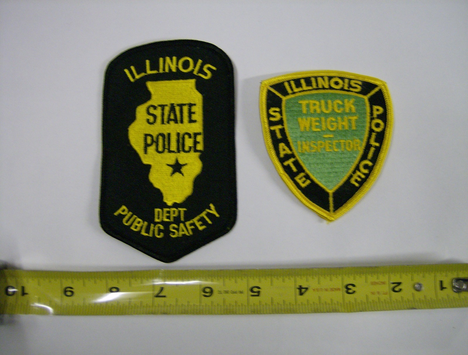 ILLINOIS STATE POLICE PATCHES - NEW - TWO DIFFERENT TYPES - MAKE AN OFFER