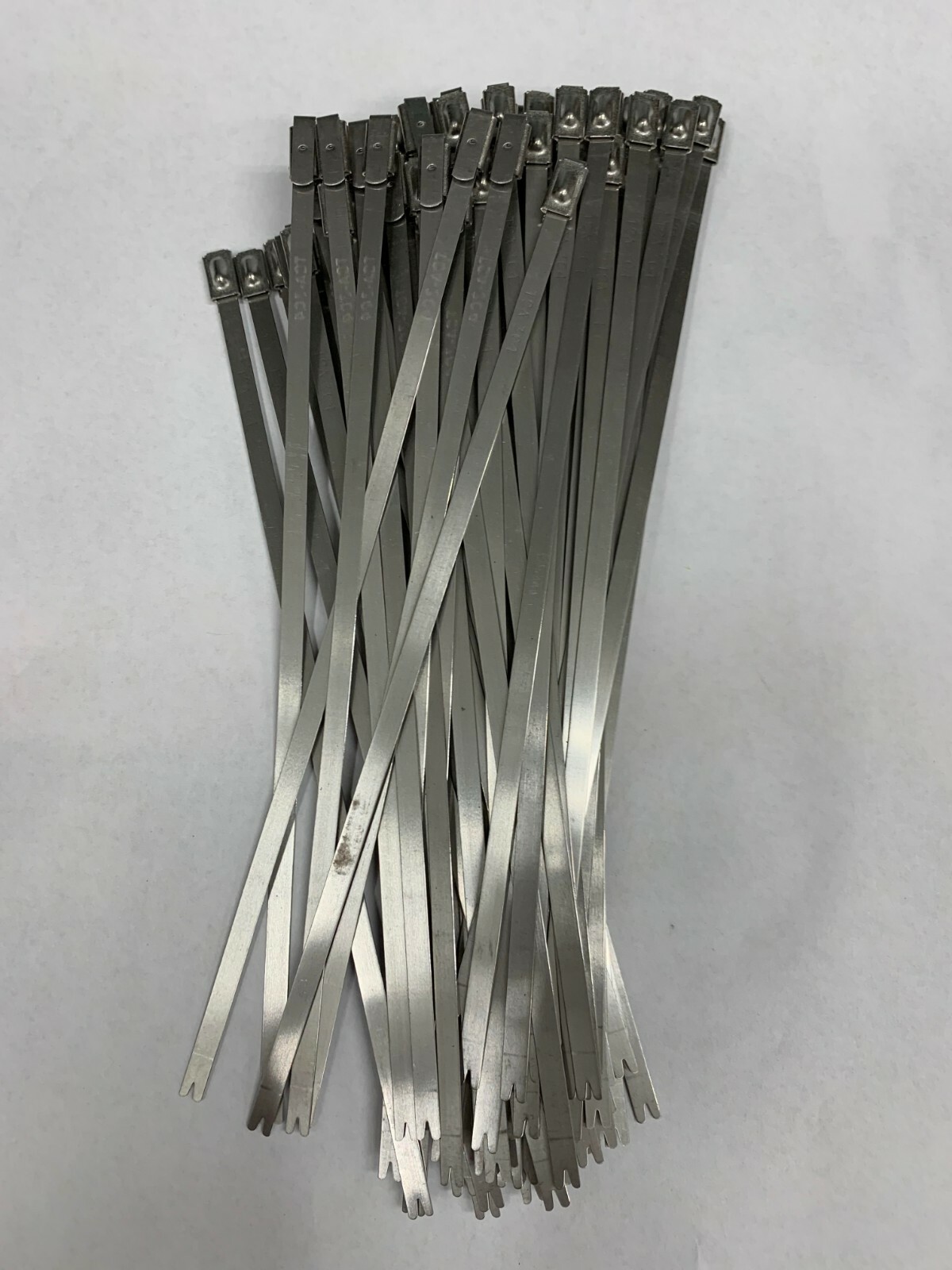 QTY/100 HellermannTyton 11-93088 Cable Tie, Metallic Silver