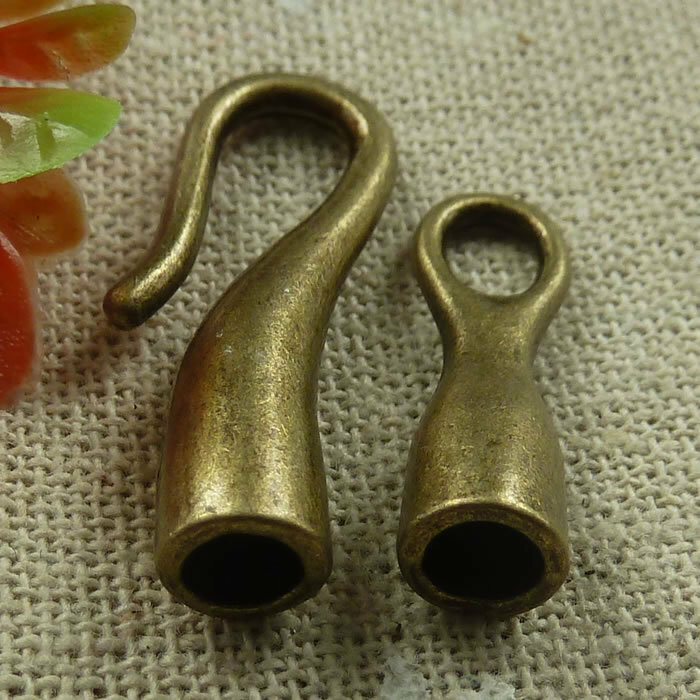 Free Ship 34 sets Antique bronze nice clasps 31x11mm 24x7mm L-1878