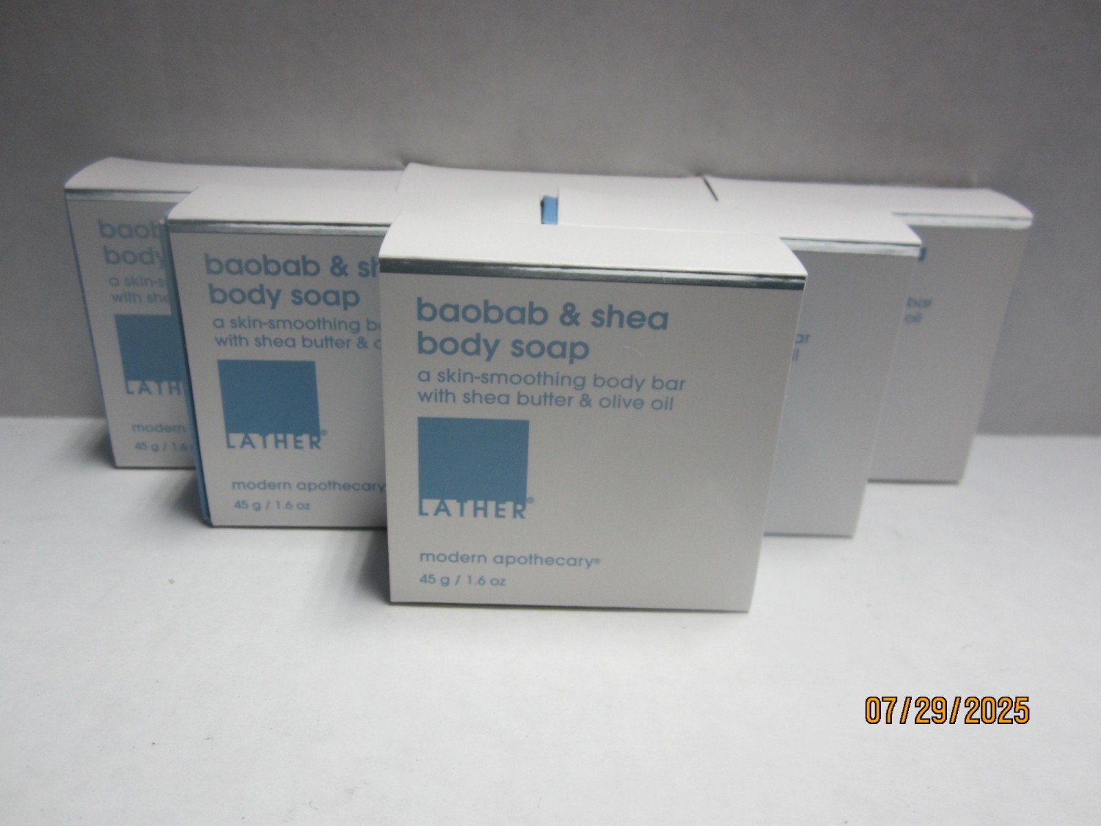 Lather Baobab & Shea Body Soap 1.6oz LOT OF SIX (6)! Travel Or Personal Size!!