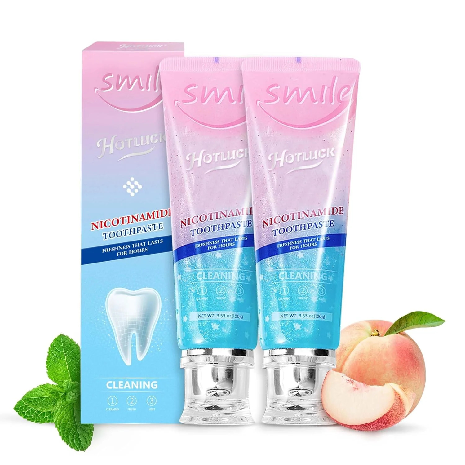 Hotluck Niacinamide Whitening Toothpaste - Brightening, Stain Removal, Freshenin