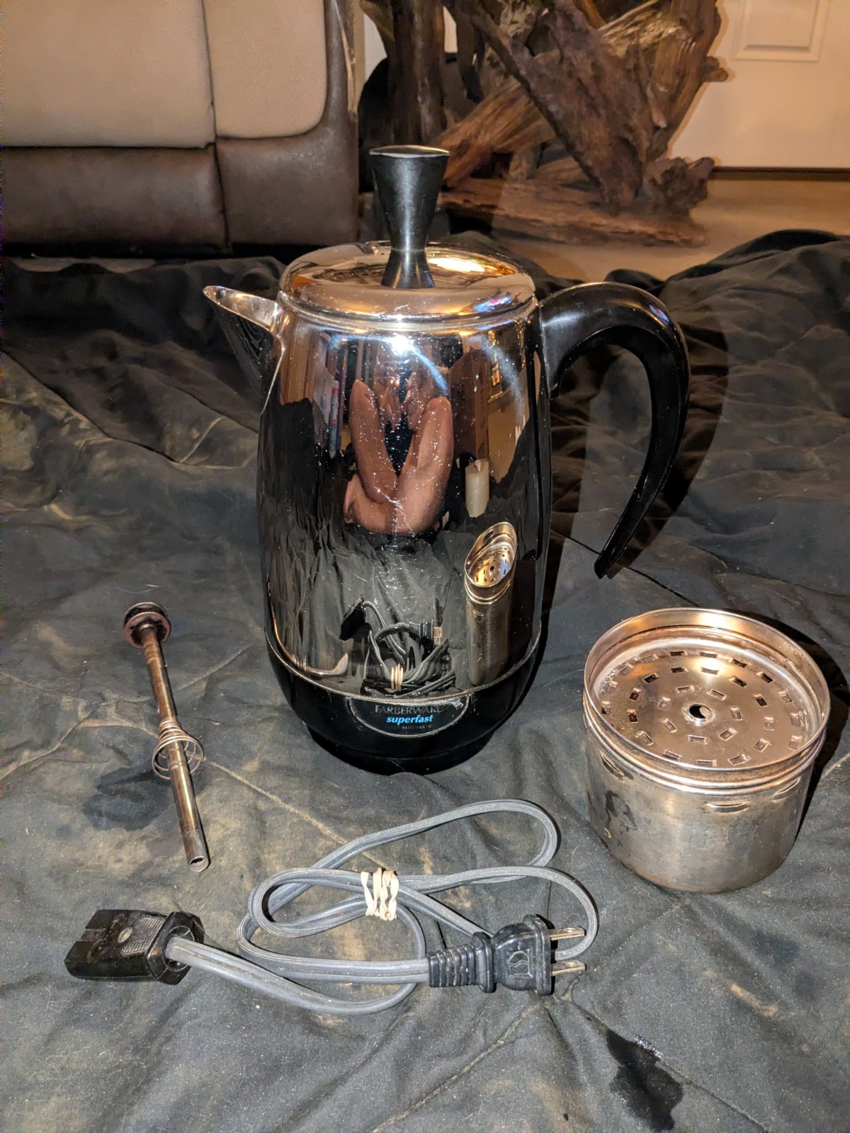Farberware (FCP280-a) 8-Cup Percolator, Stainless Steel Works Nice Condition
