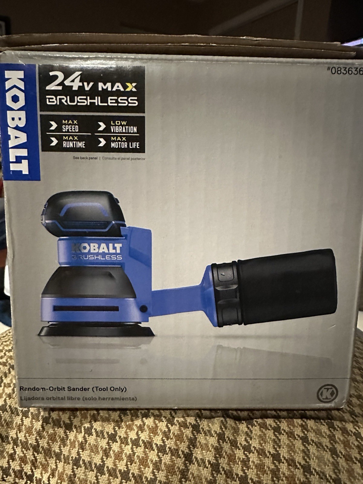 NEW KOBALT TOOLS 0836361 24 Max Orbital Sander ( Tool Only )