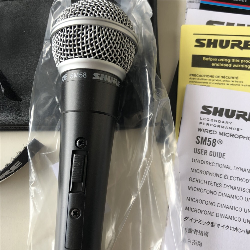 SM58S Dynamic Vocal Microphone with On/Off Switch No Cable