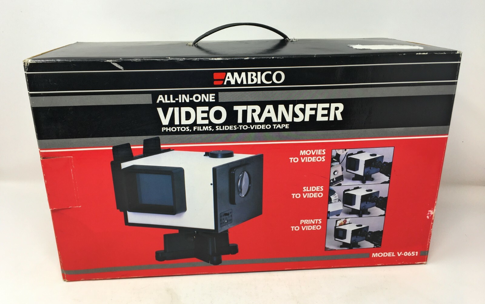 AMBICO All-in-One Video Transfer Photos Films Slides to Video Tape V-0651 New