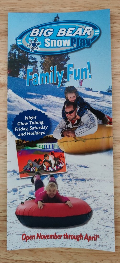 BIG BEAR Snowplay VISITORS GUIDE, Informational Pamphlet