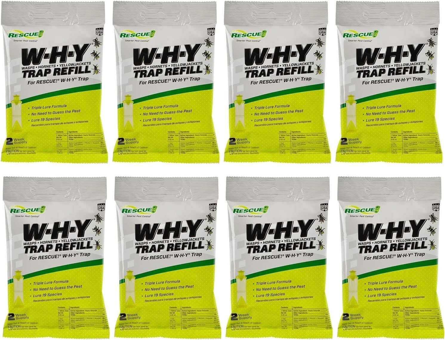 RESCUE! Non-Toxic Wasp, Hornet, Yellowjacket Trap (WHY Trap) Attractant...