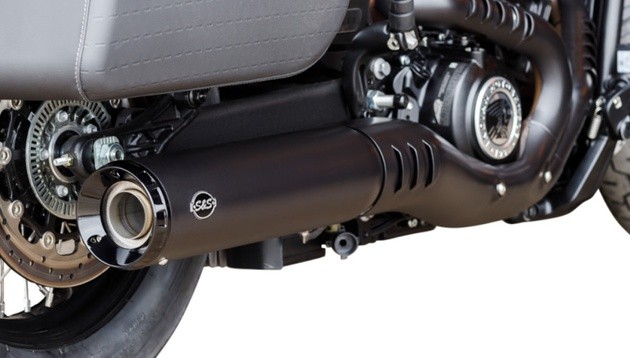 S&S Grand National Slip-On Muffler Black #550-1121 Indian Scout 2025