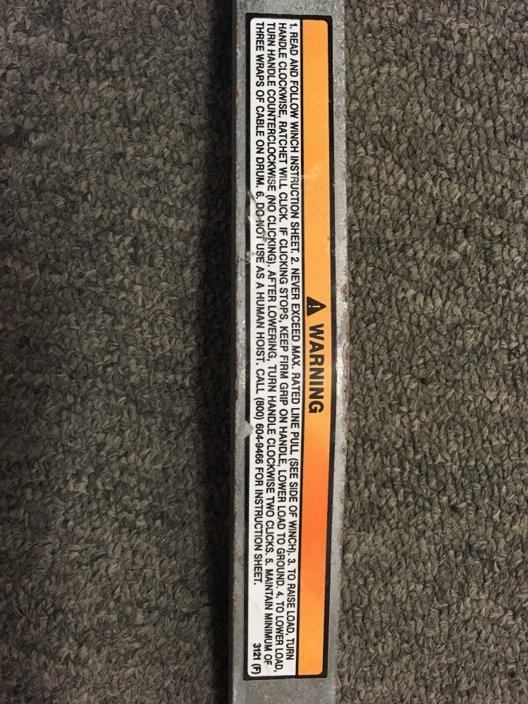 Generic Replacement Winch Handle, 11" Steel Handle With Plastic Handle