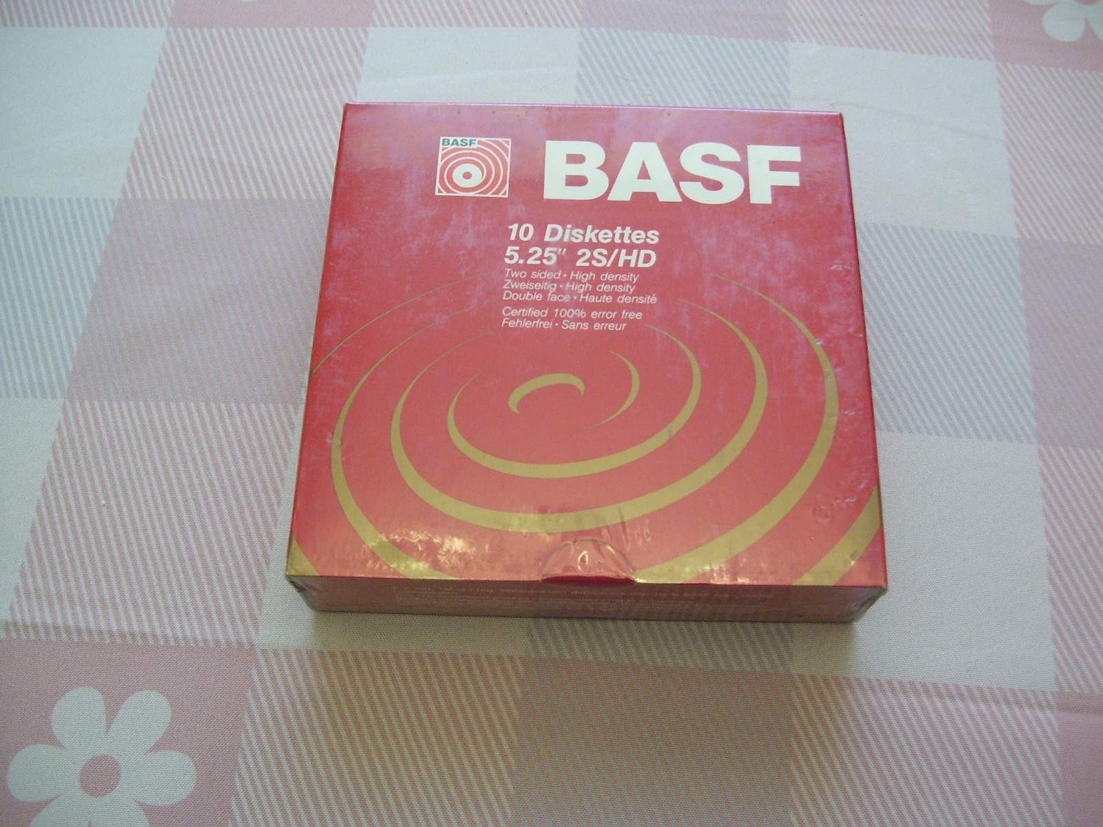 Sealed Box of BASF 5 1/4 Inch 2S/HD Floppy Diskettes