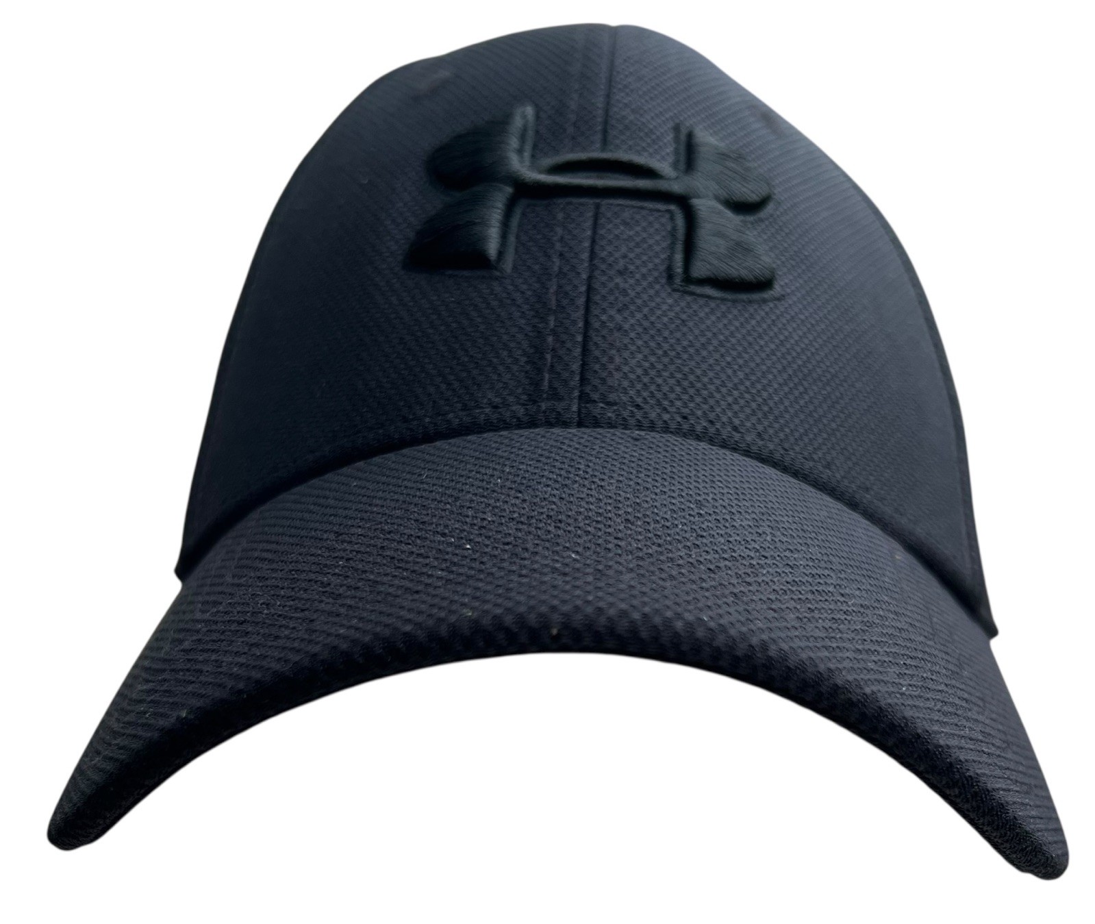 Under Armour Hat Men M/L Black Blitzing 3.0 Low Stretch Performance Golf Active