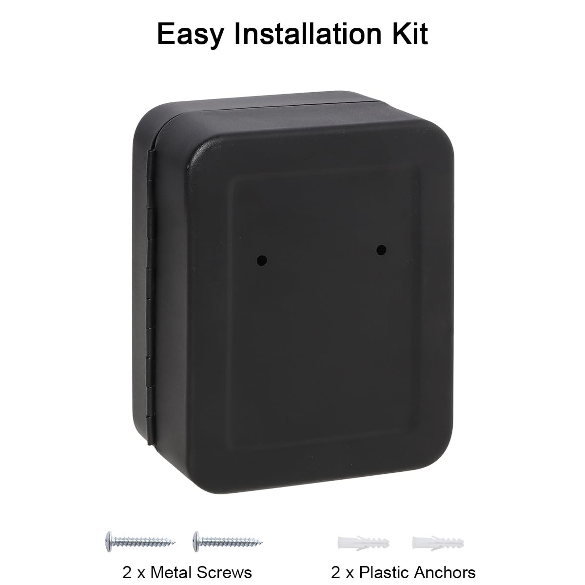 20 Key Storage Lock Box with Code, Wall Mount Metal Security Key Cabinet with...