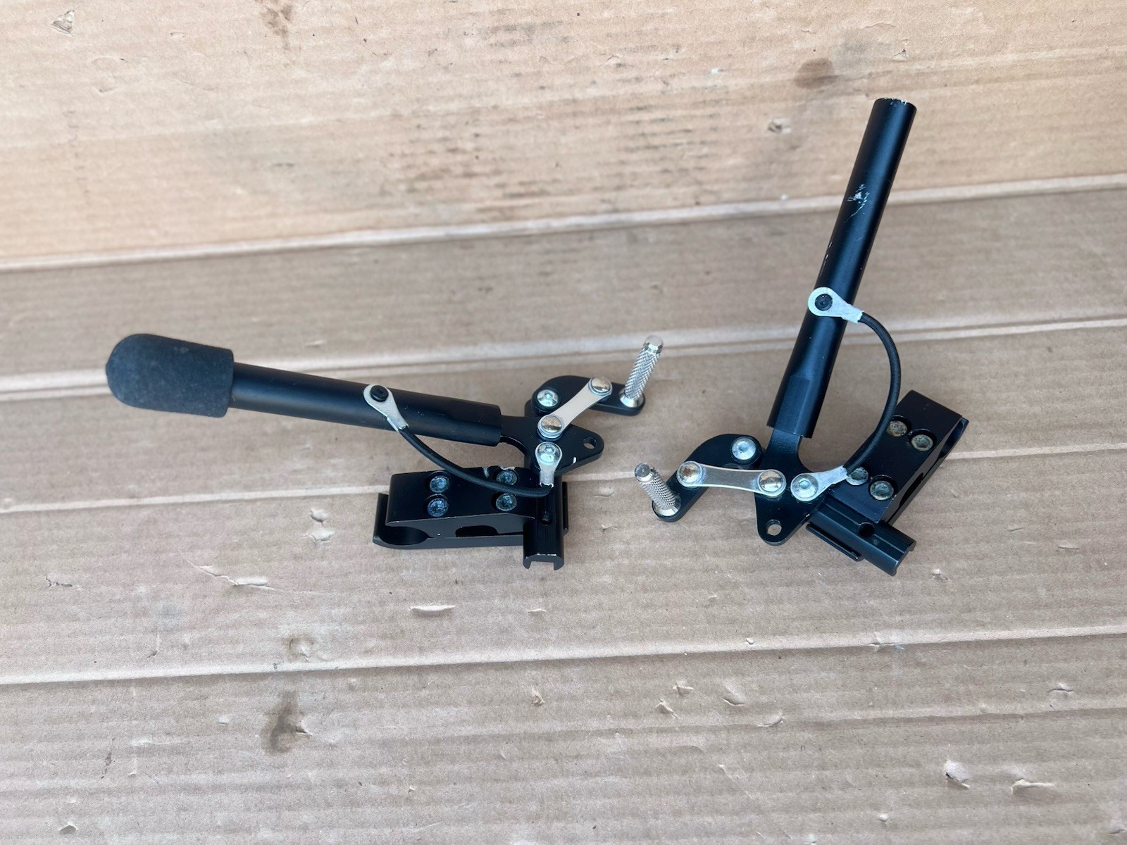 Pair - Pull to Lock Hand Brake Quickie, Ki Mobility Catalyst 5VX Wheelchair #211