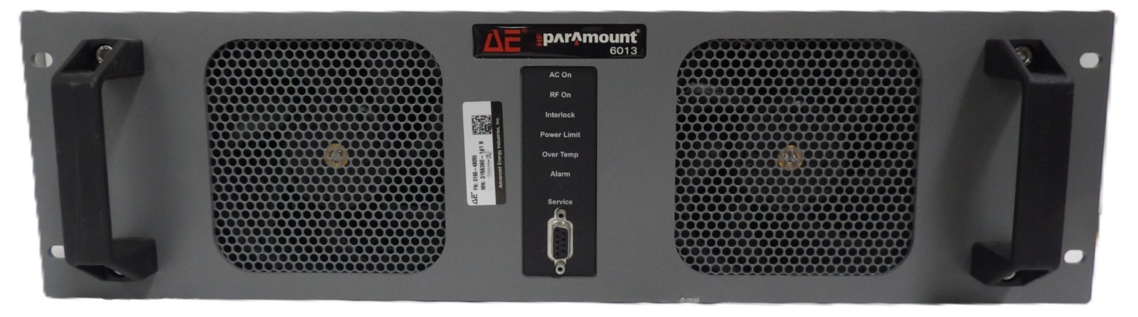 HF Paramount 6013 AE Advanced Energy 3156360-141 RF Generator Dented Surplus