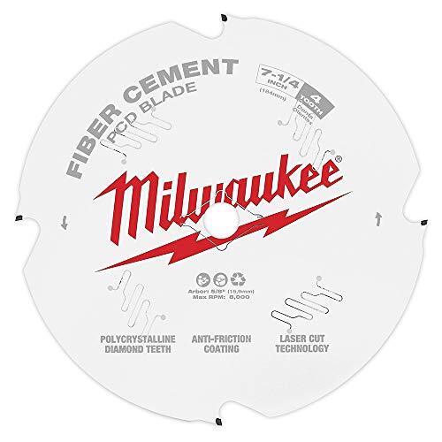 Milwaukee 48-40-7000 Carbide 7-1/4" x 4TPCD/Fiber Cement Circular Saw Blade