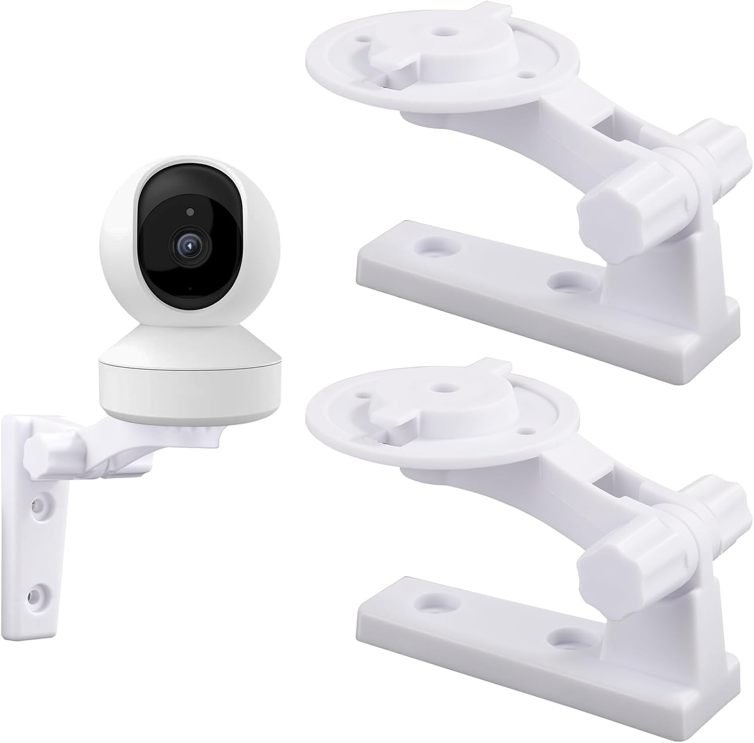 2Pcs Camera Wall Mount Compatible with Reolink E1 / E1 Pro, White Camera Wall Br