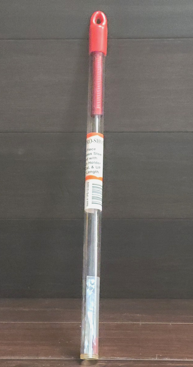 Pro-Shot 1 Piece 12" Stainless Steel Cleaning Rod .22 Cal & Up # 1PS-12-22/U