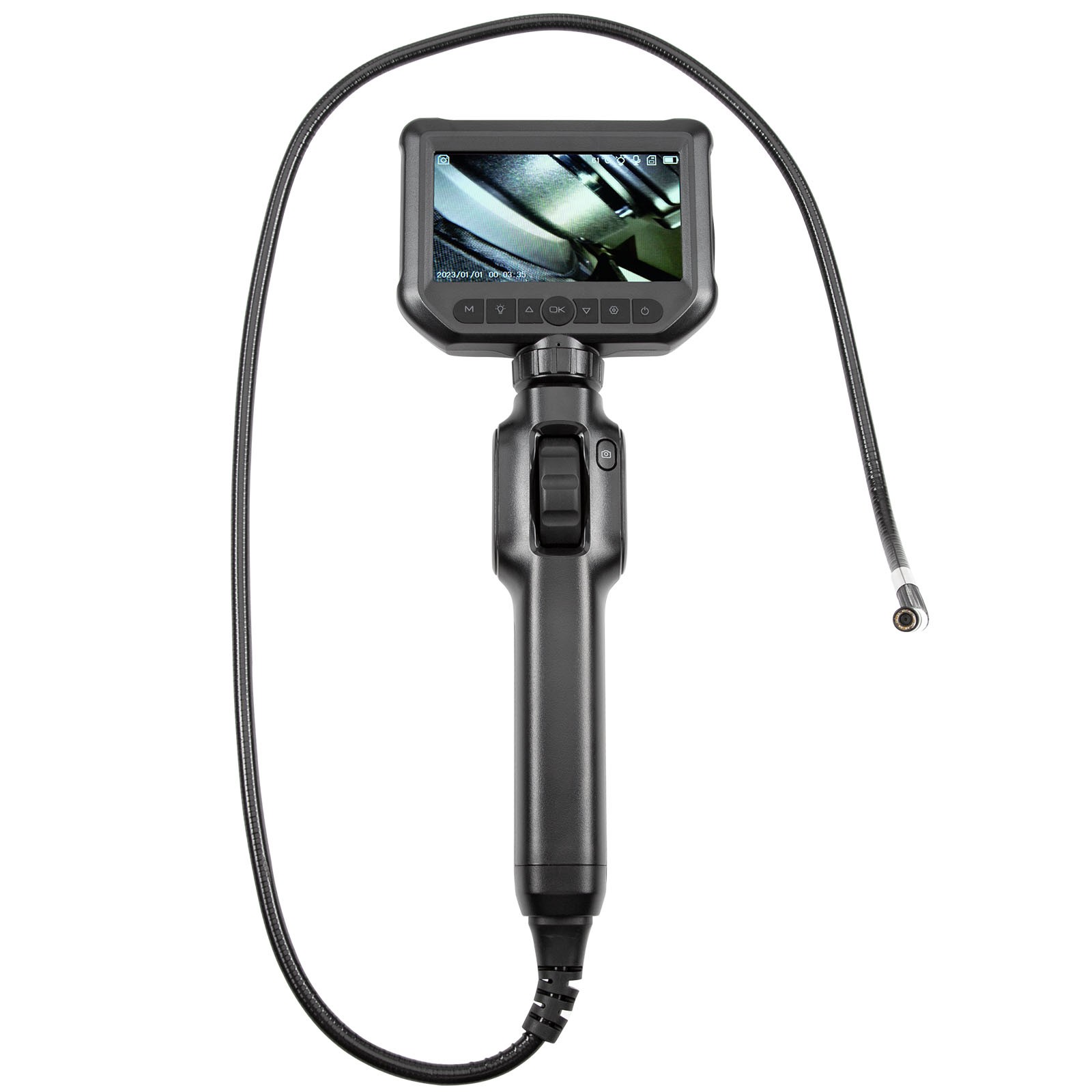 Two-Way Articulating Borescope Camera with Light Endoscope Inspection Camera