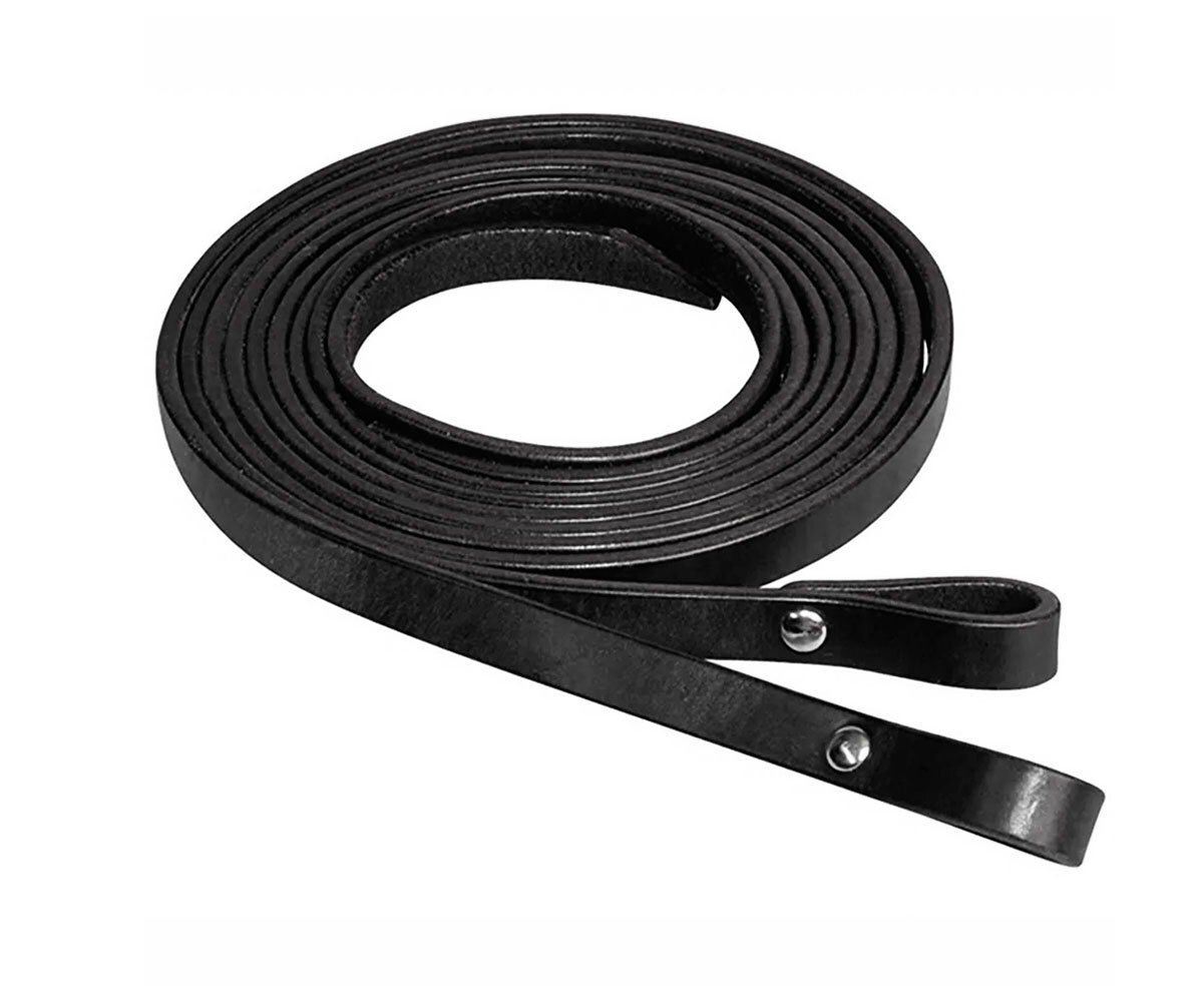 CIRCLE Y 4775 Smooth 5/8" Wide & 7' Long Leather Split Horse Reins, All Colors