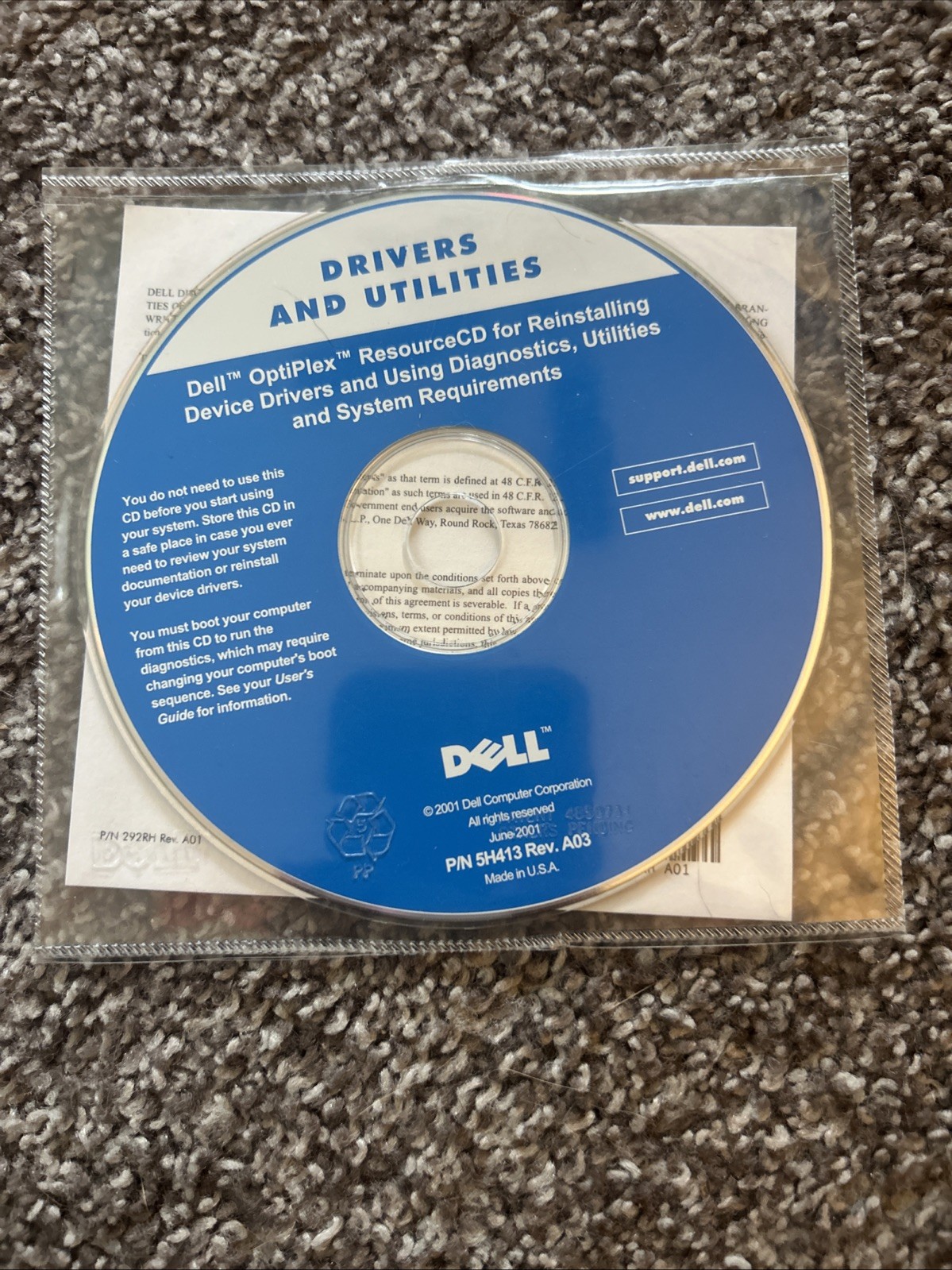 Dell Drivers & Utilities Reinstalling Dell Optiplex Computer Software - CD ONLY