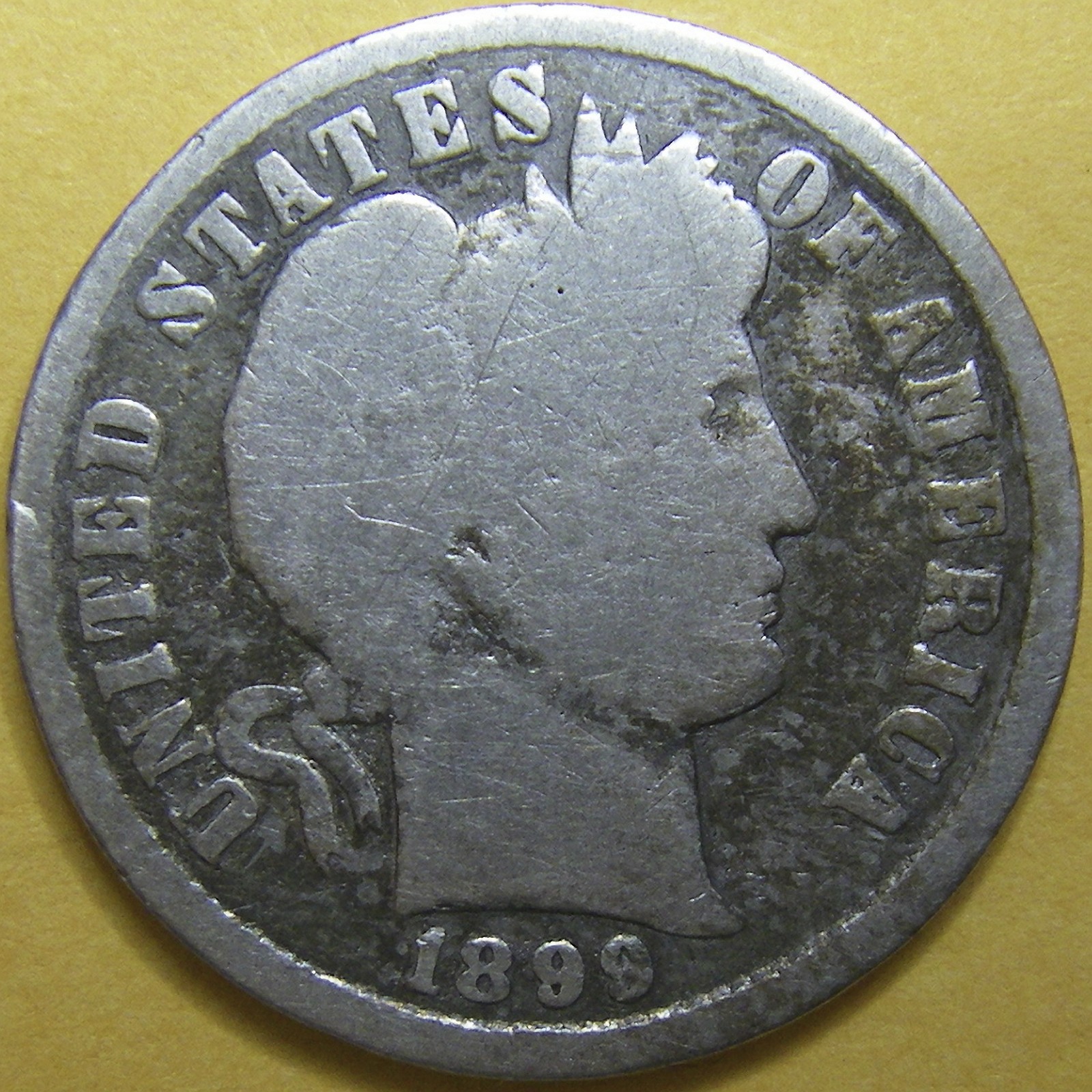 1899 Barber Dime - 90% Silver