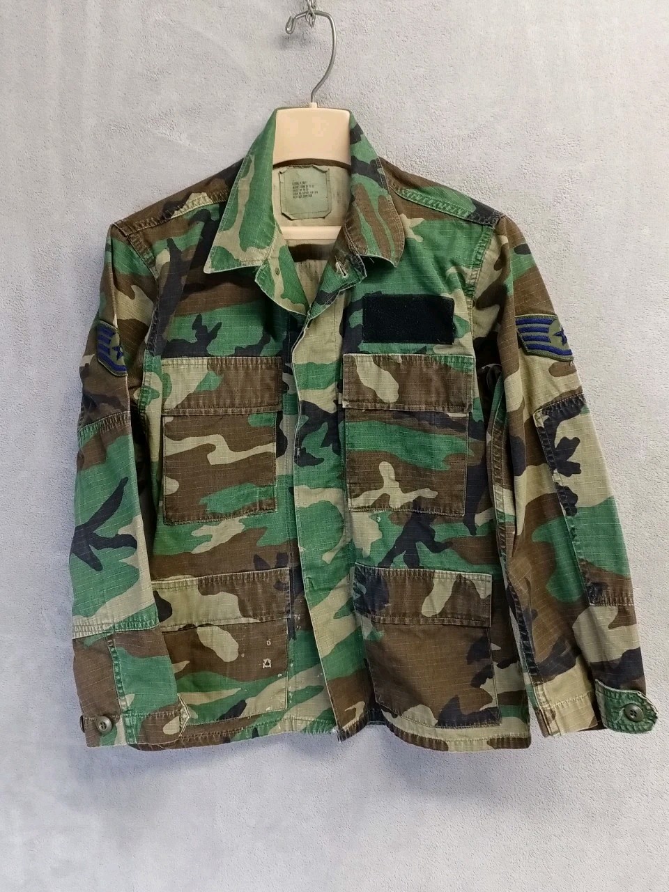 US Air Force Hot Weather Field Coat Mens X Small, X Short Woodland Camo READ
