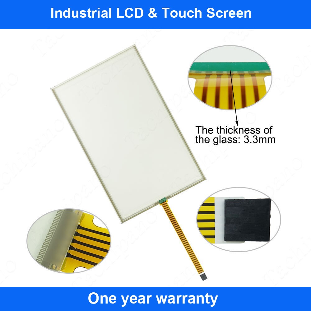 6AV2124-0QC02-0AX0 Touch Screen for 6AV2 124-0QC02-0AX0 TP1500 COMFORT + Overlay