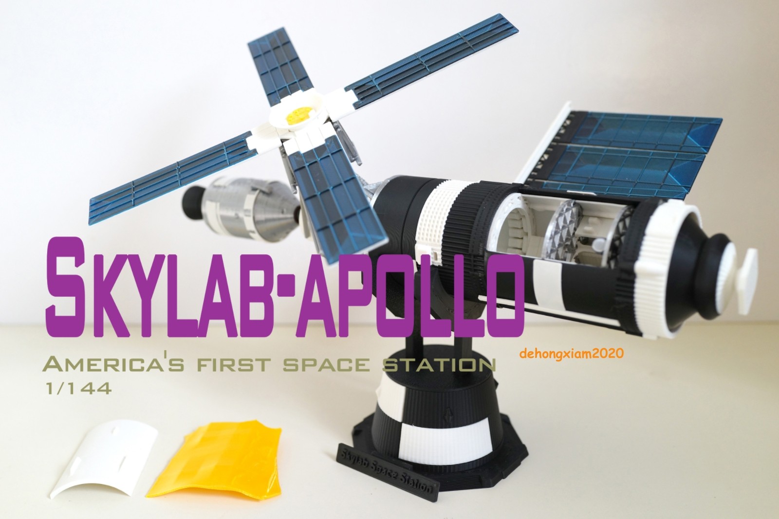 1/144 Scale Sky Lab S-IVB Skylab Model Space Station Painted Model Toy Gift