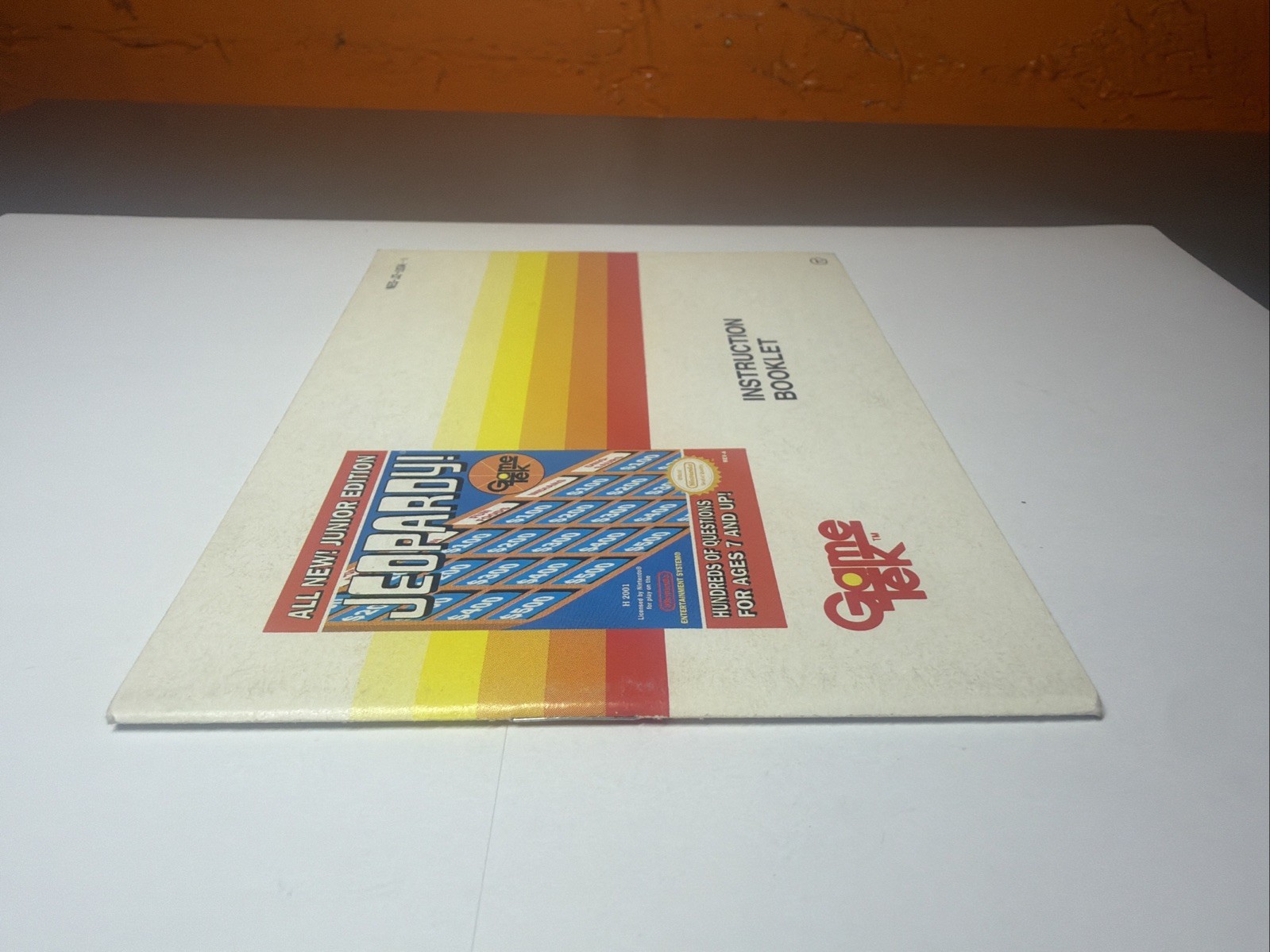 Jeopardy -- Junior Edition (NES, 1989) Instruction Manual Booklet