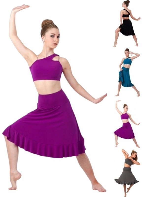 No Boundaries VIOLET Child Medium Dance Costume Contemporary Lyrical Ballet New