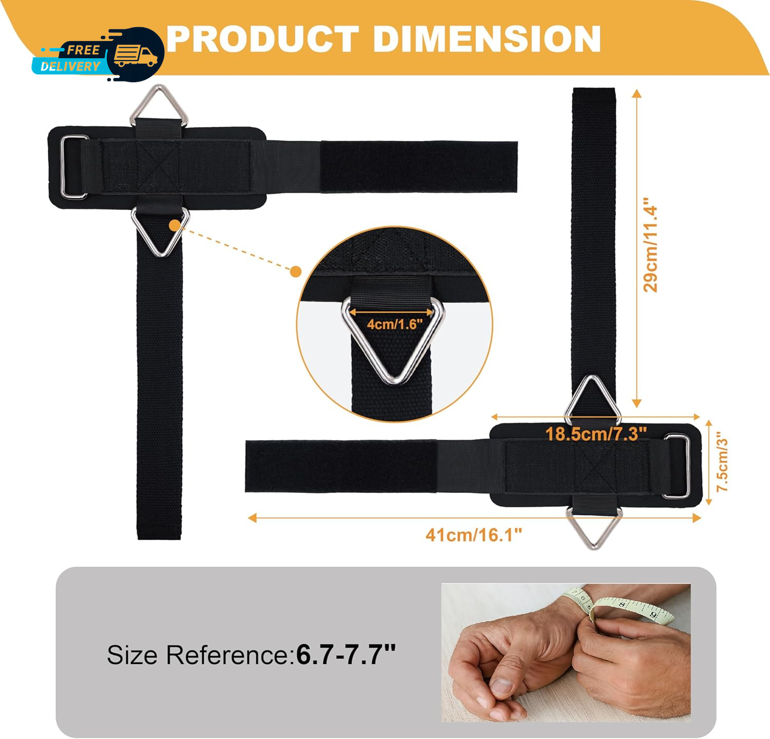 Fitness Wrist Straps for Weightlifting and Cable Machines - Premium Padded Wrist
