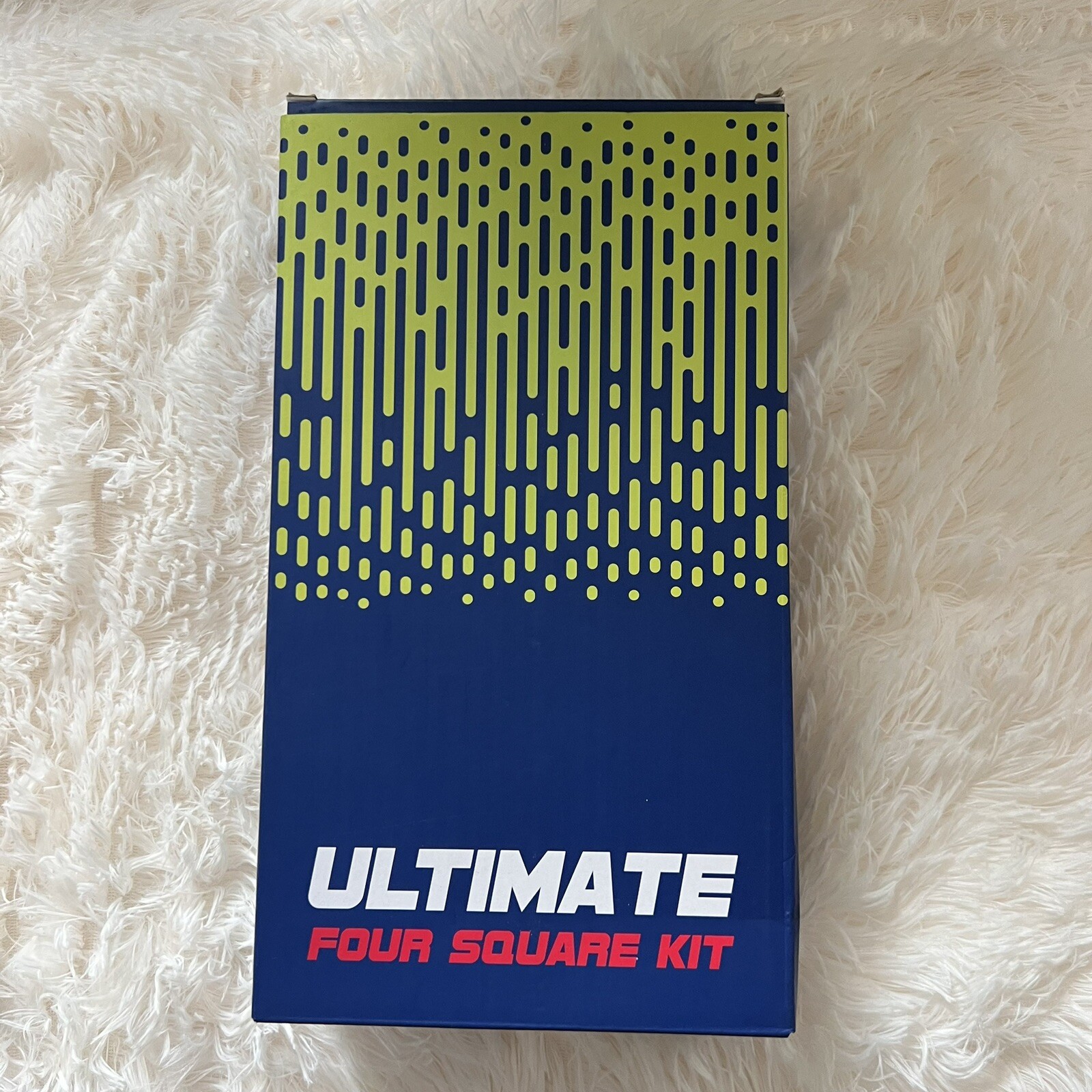 Ultimate FOUR (4) SQUARE Kit - Ball, Pump & Chalk Outdoor Game Set -  New