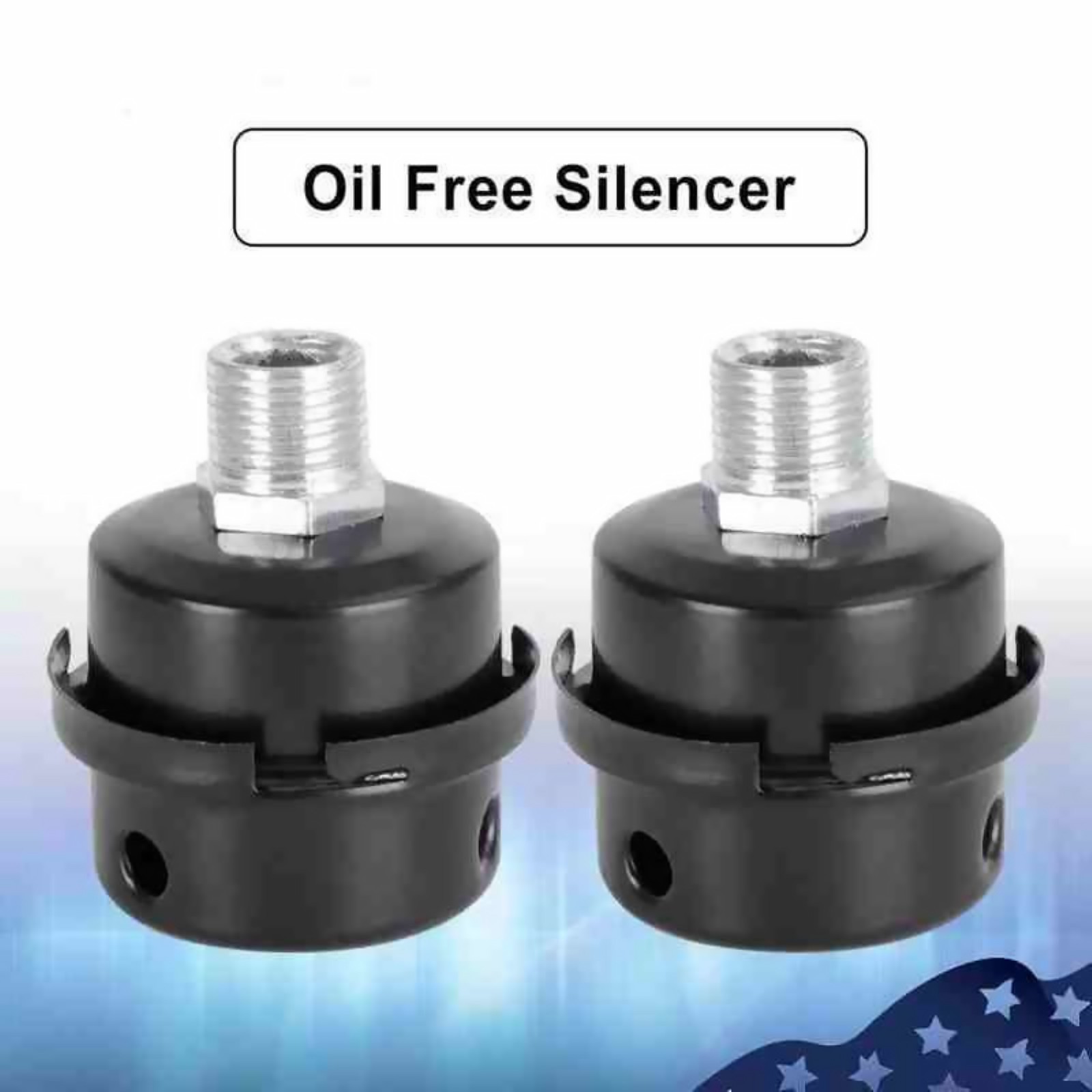 2Pcs 1/2 Inch For Air Compressor Intake Filter Paper Element Replacement