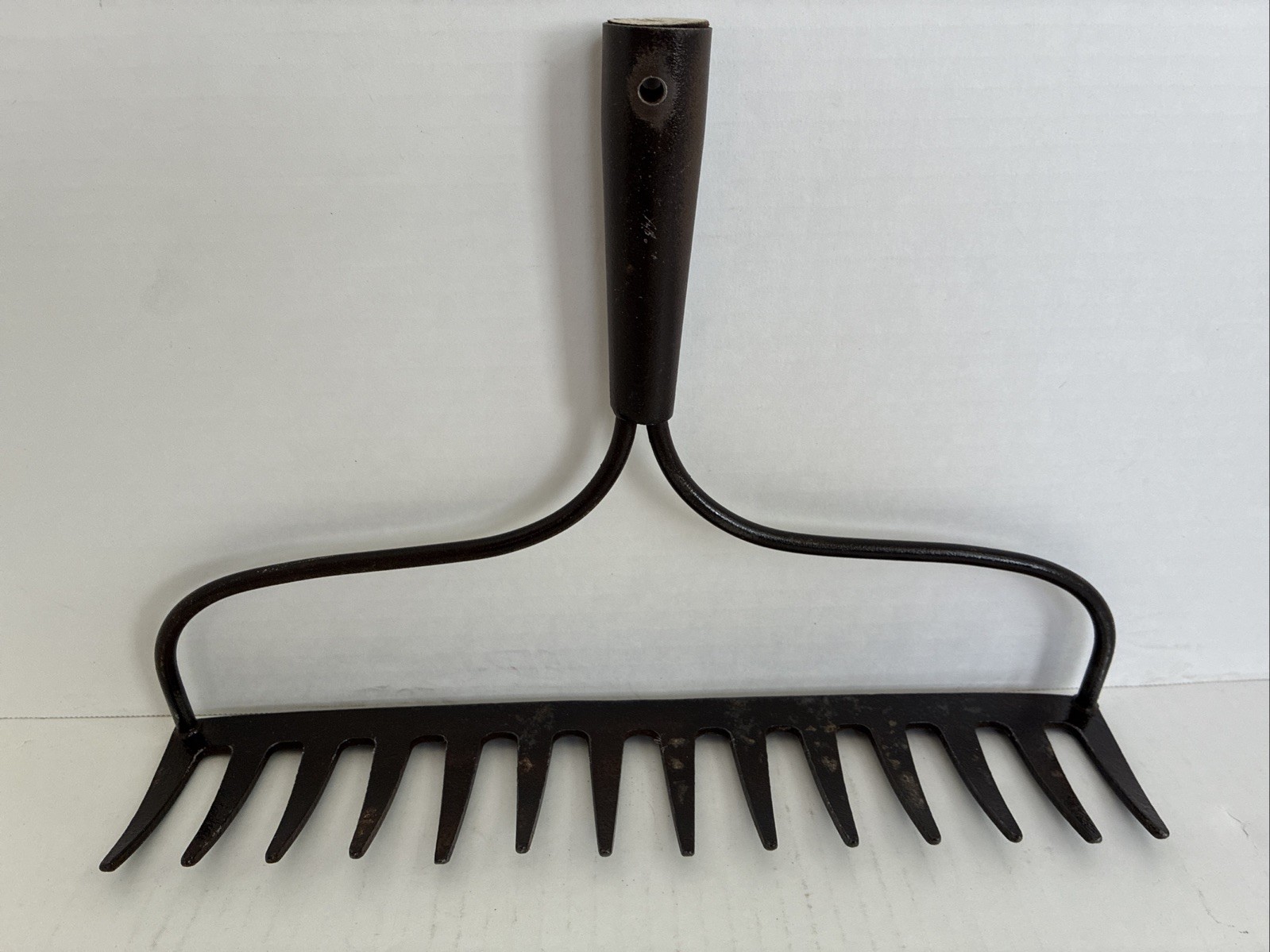 Vintage Metal Rake Head Wall Mount SANDED & SEALED Jewelry Wine Glasses