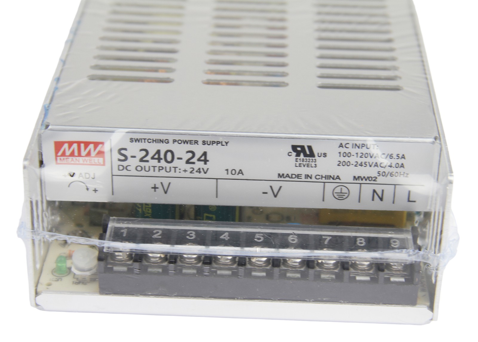 New In Box MEANWELL S-240-24 Switching Power Supply