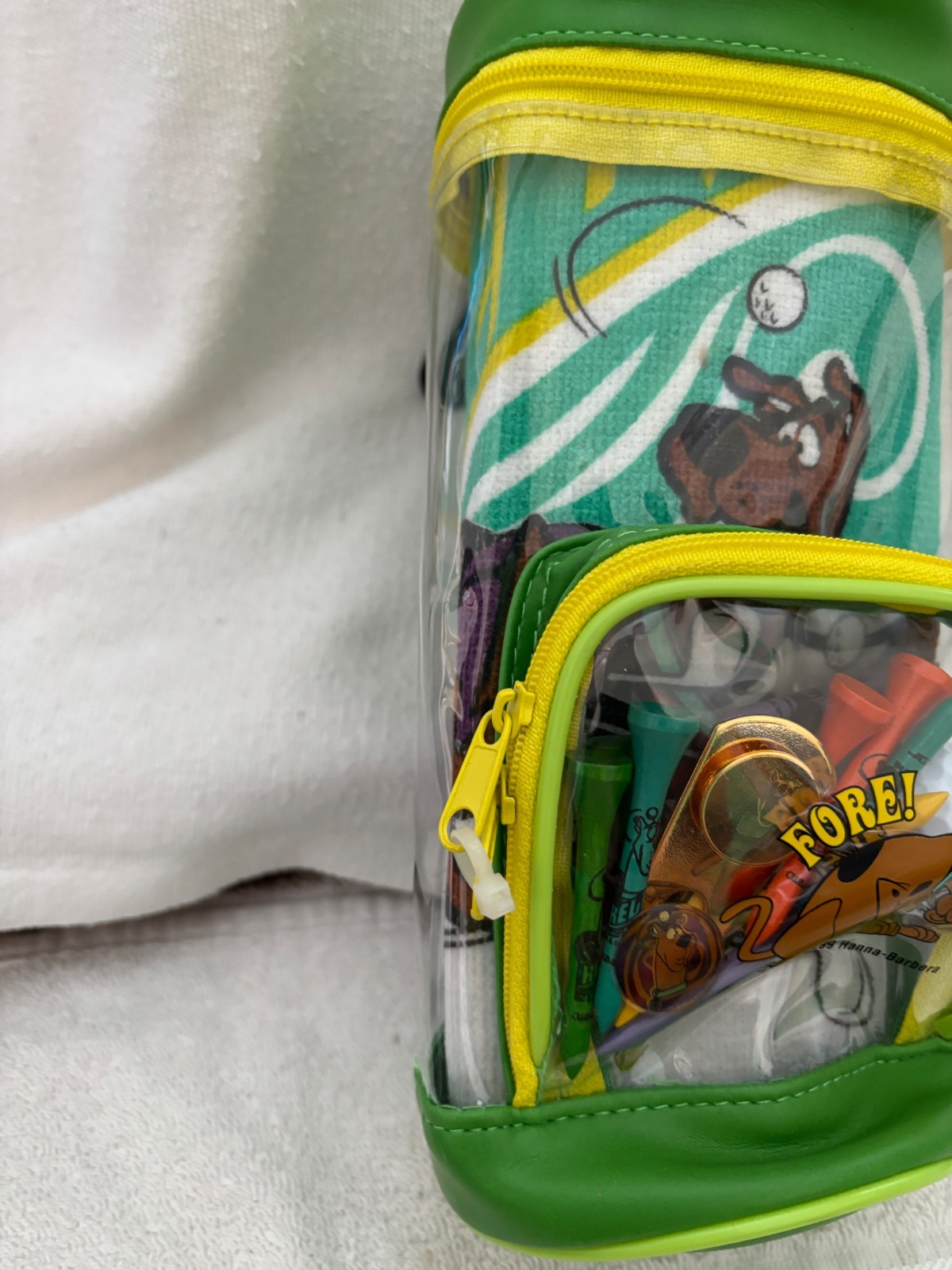 SCOBBY DOO MINI GOLF BAG FULL OF ACCESSORIES-1999 HANNA-BARBERA NEW