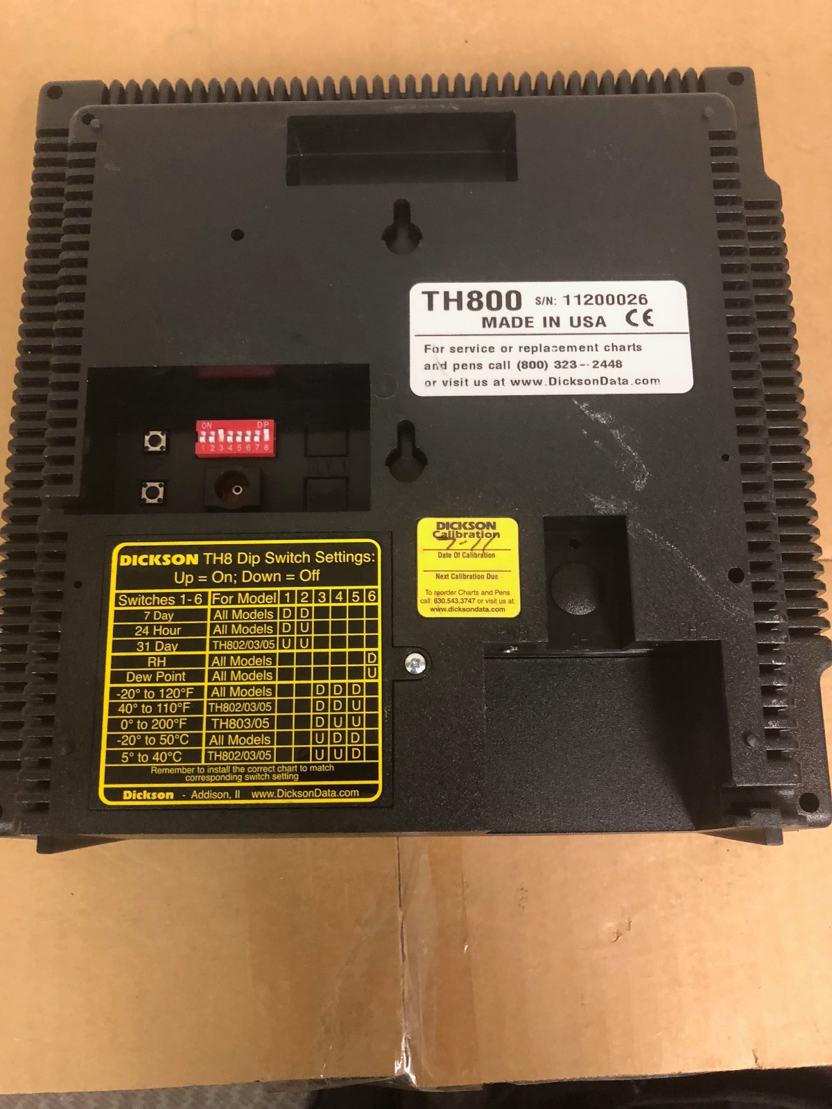Dickson TH800 Temperature Humidity Chart Recorder