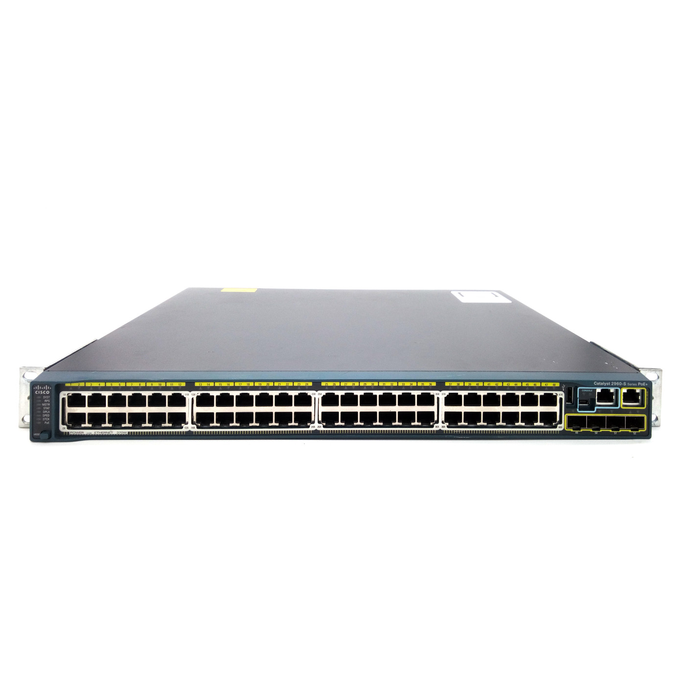 Cisco WS-C2960S-48LPS-L 48 Port PoE Gigabit Ethernet Stackable Switch 4 SFP