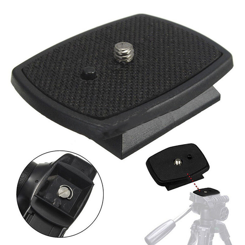 New Tripod Quick Release Plate Screw Adapter Mount Black Camera For Digital US