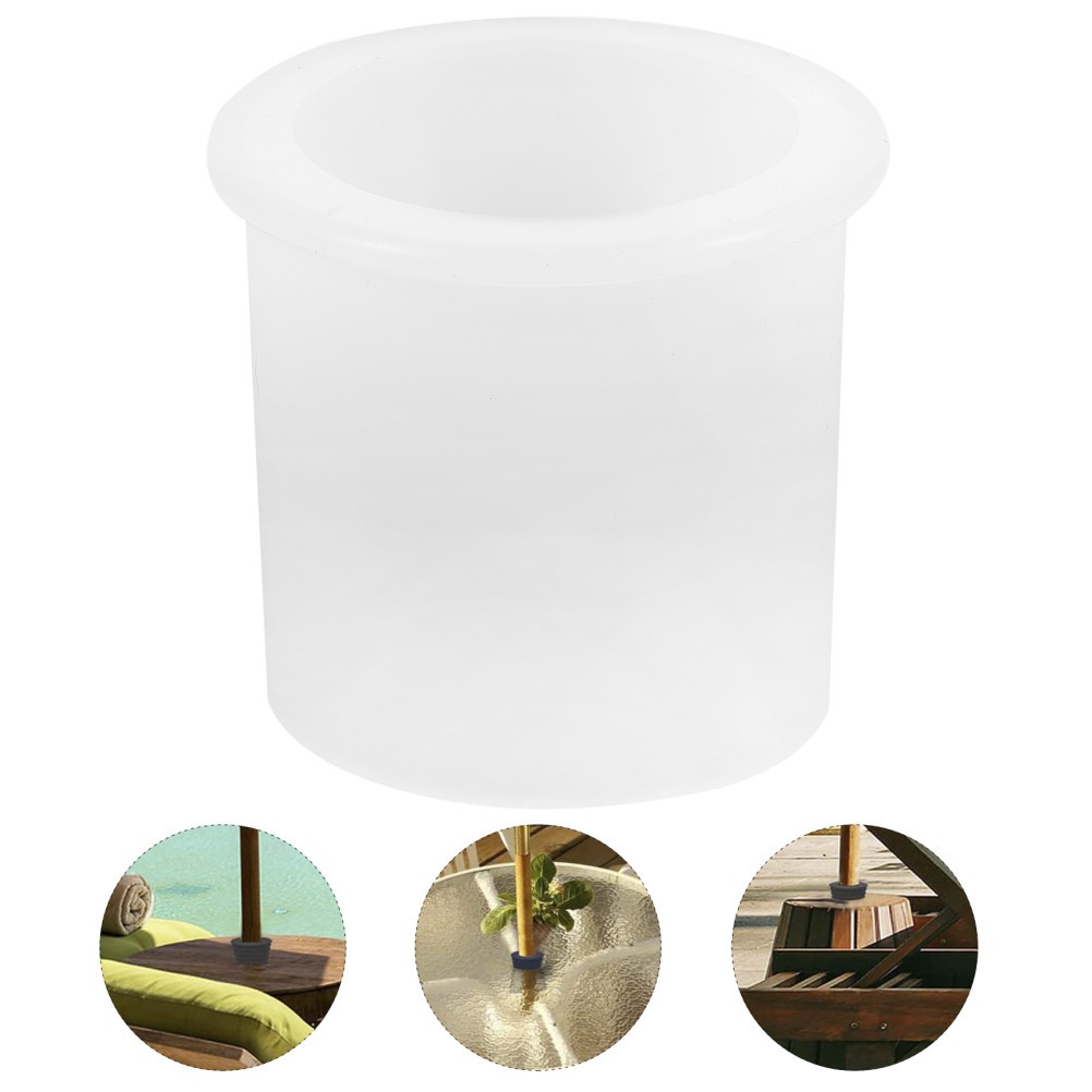 Durable Silicone Table Umbrella Hole Plug White for Outdoor Patio Use