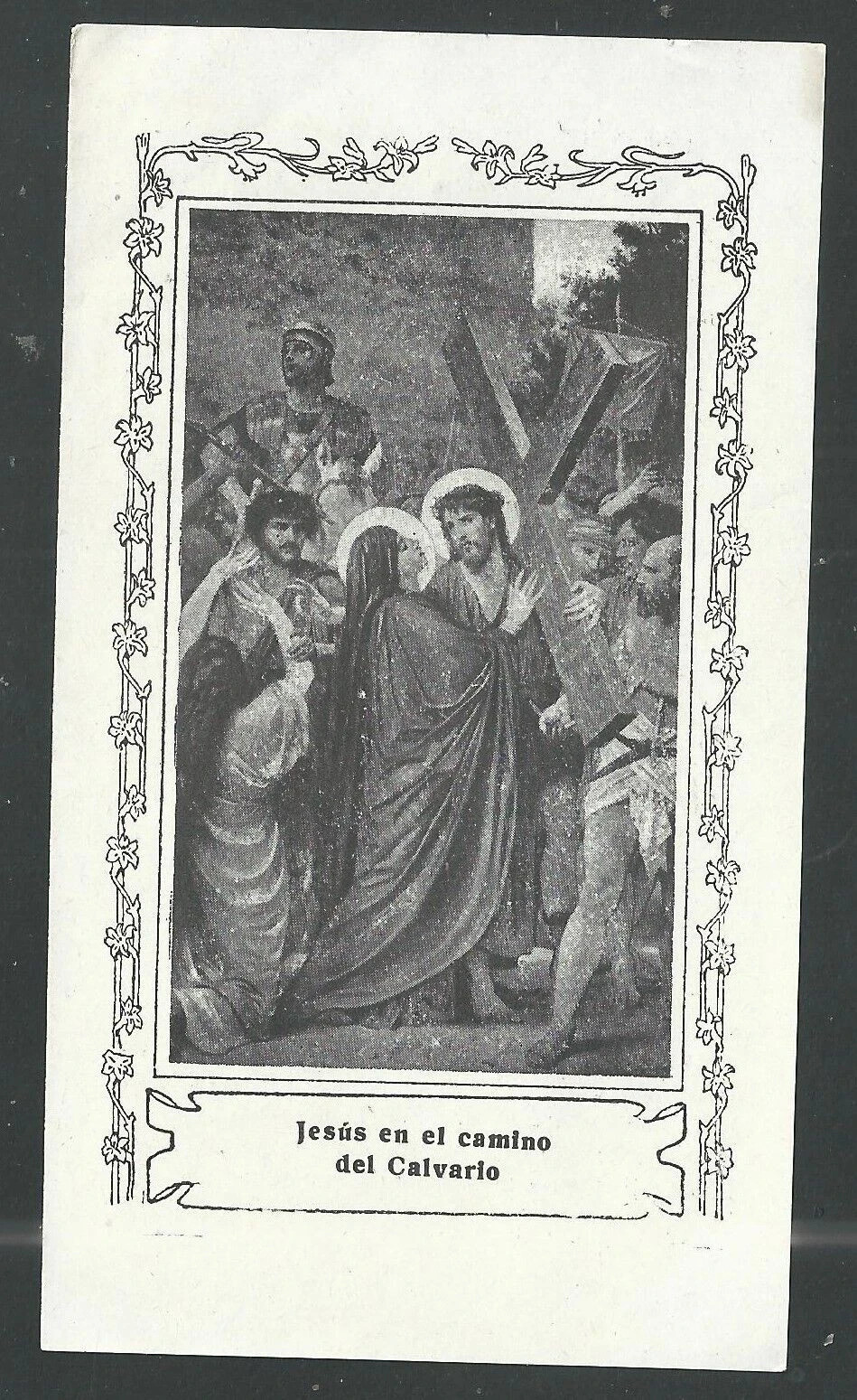 Holy card antique de Jesus santino image pieuses estampa