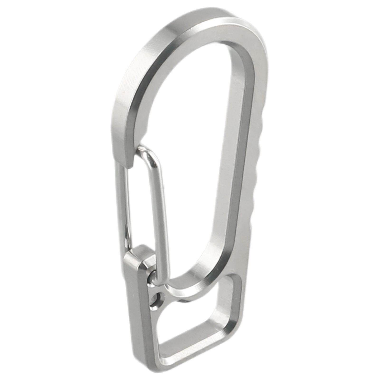 Reliable Titanium Keychain Carabiner for Attachment to Clothes and Belts