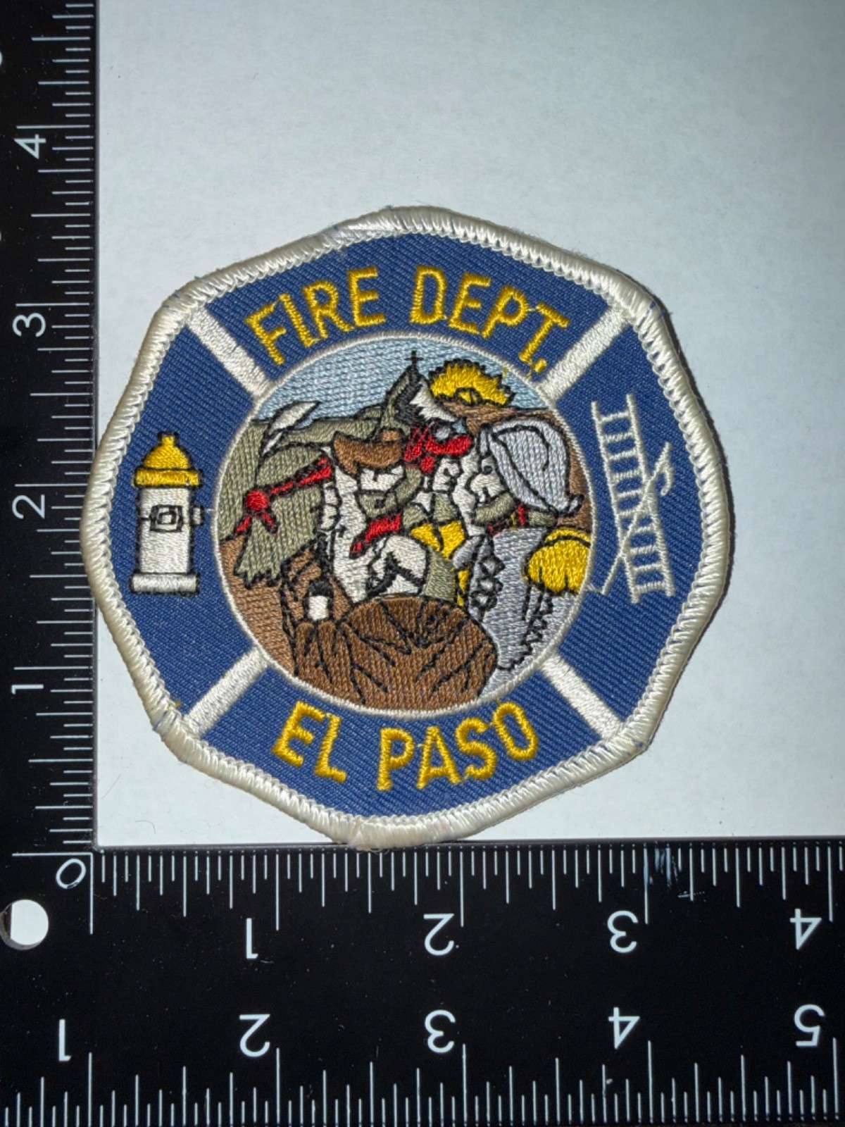 El Paso Texas TX Fire Department Patch Obsolete Embroidered